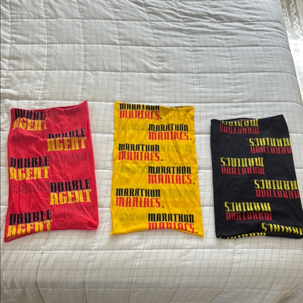Marathon Maniacs / Double Agent Set of Three Neck Gaiters
